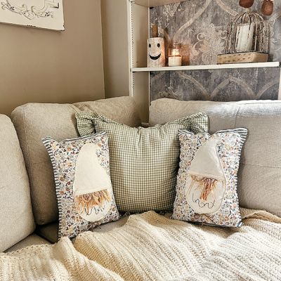 Vintage Quilt Scarecrow Pillow