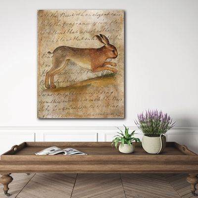 Vintage Rabbit 3 Canvas Wall Art