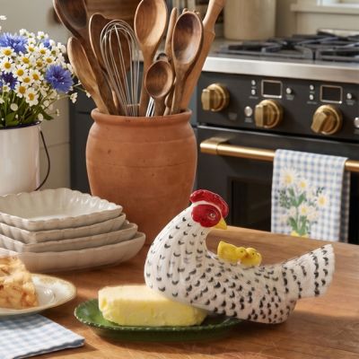 Vintage Reproduction Hen Butter Dish
