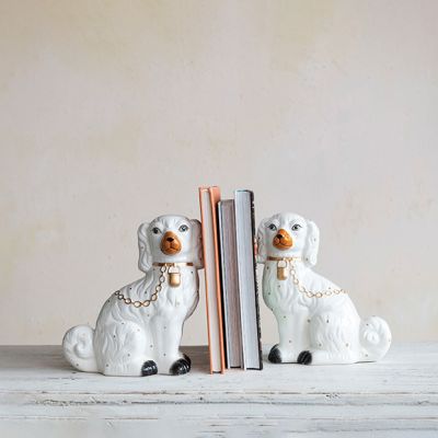 Vintage Reproduction Staffordshire Figurine Set of 2