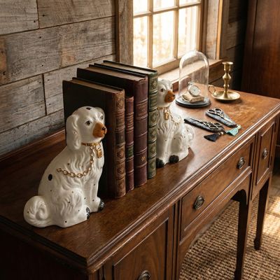 Vintage Reproduction Staffordshire Figurine Set of 2