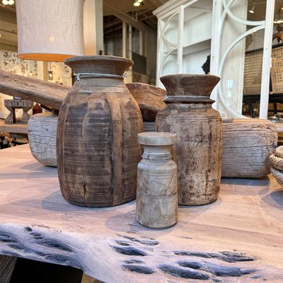 Vintage Rustic Decorative Butter Churn Pot