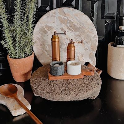 Vintage Stone Bread Board