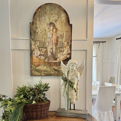 Vintage Style Mary and Angels Wall Art