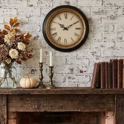 Vintage Style Port Hole Wall Clock