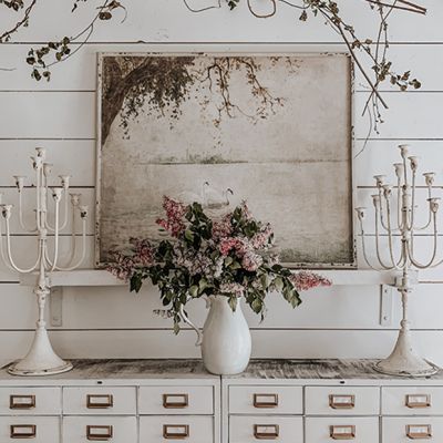 Vintage Style Swan Wall Art