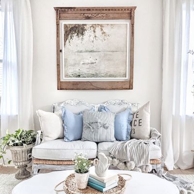 Vintage Style Swan Wall Art