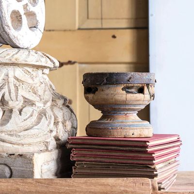 Vintage Wood Decorative Seed Spreader