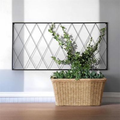 Wall Mount Rectangular Wire Garden Trellis