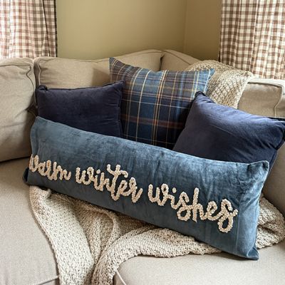 Warm Winter Wishes Lumbar Pillow