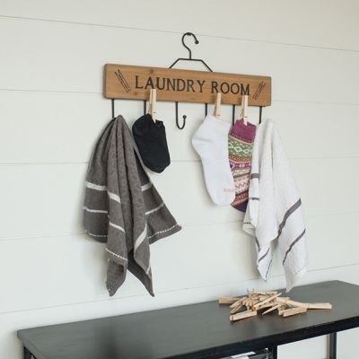 Wash House Laundry Wall Rack