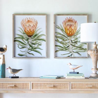Watercolor Flower Framed Print Set of 2