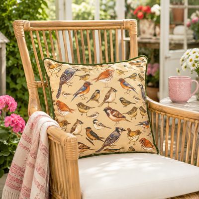 Watercolor Songbird Accent Pillow