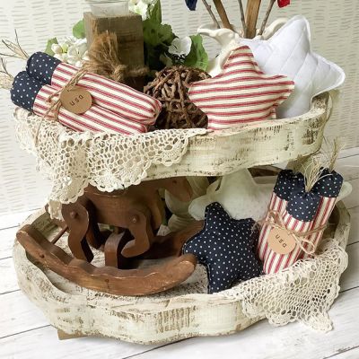 Wavy Two Tier Oval Display Tray