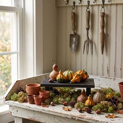 Weathered Black Wood Tabletop Riser