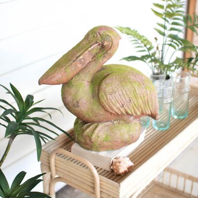 Weathered Pelican Sculpture