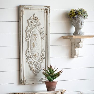 Weathered Cream Rustic Wall Panel