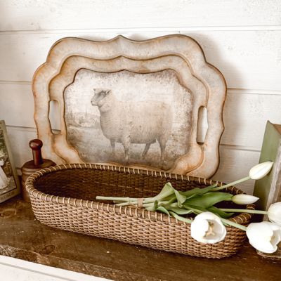 Weathered Sheep Serving Tray