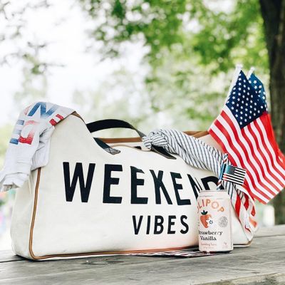 Weekend Vibes Canvas Tote Bag
