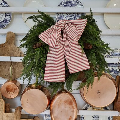 Weeping Cedar and Cone Wreath