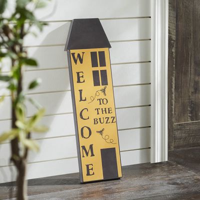 Welcome to the Buzz Saltbox House Sign