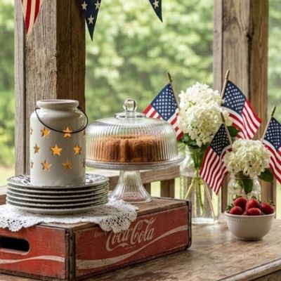 White Cutout Star Candle Lantern