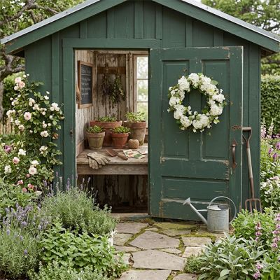 White Hydrangea Large Decorative Wreath