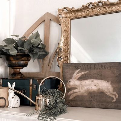White Rabbit Inn Canvas Wall Art