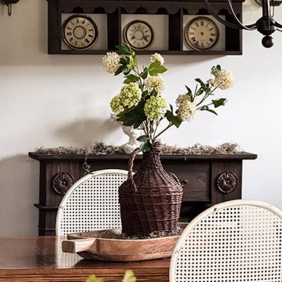 Wicker Covered Vintage Wine Bottle