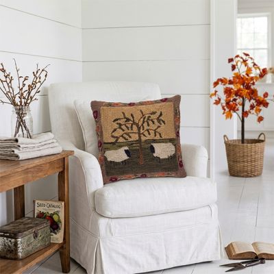 Willow Creek Farm Hooked Accent Pillow Cover