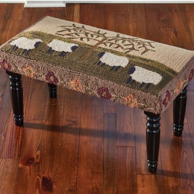 Willow Creek Farm Hooked Bench