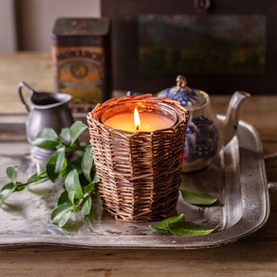 Willow Wrapped Glass Jar Candle Collection English Tea
