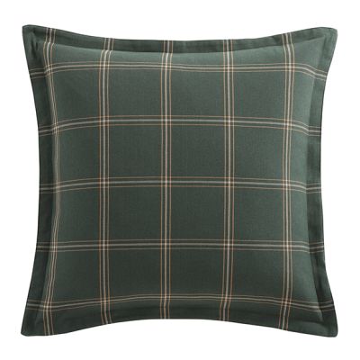 Rustic Windowpane Plaid Euro Sham