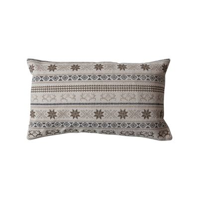 Winter Accents Embroidered Lumbar Pillow