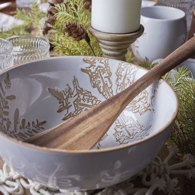 Winter Trees and Snowflakes Nesting Bowl Set of 3