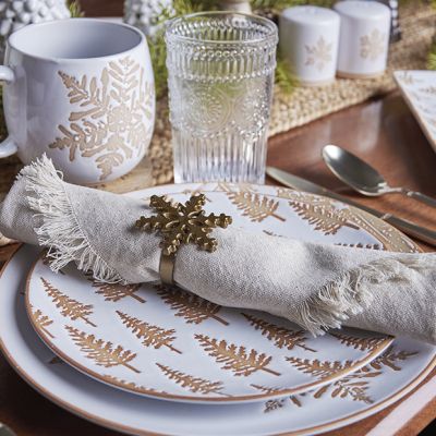 Winter Trees Stoneware Salad Plate