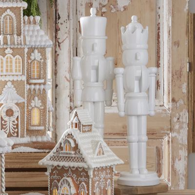 Winter White Nutcracker Set of 2
