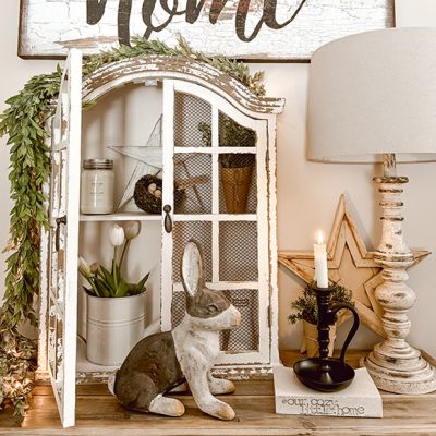 Wire Mesh Wall Curio Cabinet