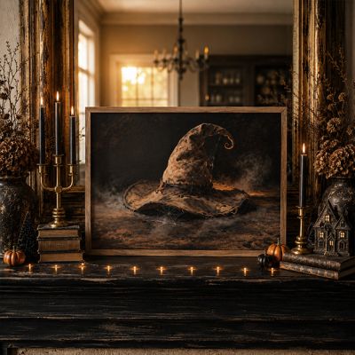 Witch Hat Framed Wall Art