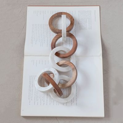 Wood and Marble Decorative Chain