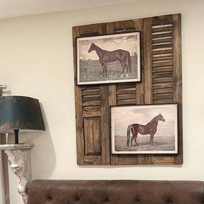 Wood Shutter Wall Decor 46 Inch