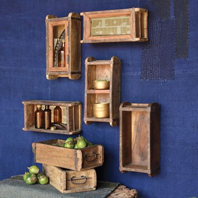 Wooden Brick Mold Mirror