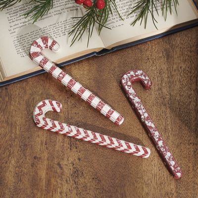 Wooden Candy Cane Set of 3