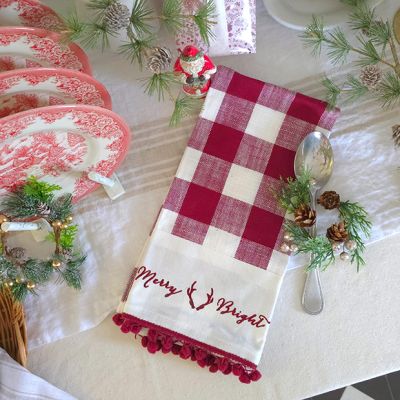 Woodland Christmas Festive Dish Towel