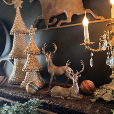 Woodland Deer Figurine Set of 2