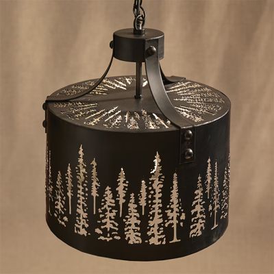 Woodland Fir Trees Pendant Light