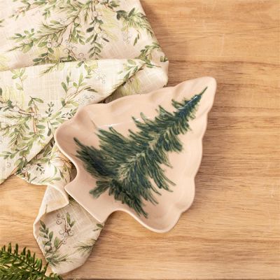 Woodland Pine Tree Dish Set of 4
