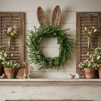 Woven Bunny Ear Decorative Stake
