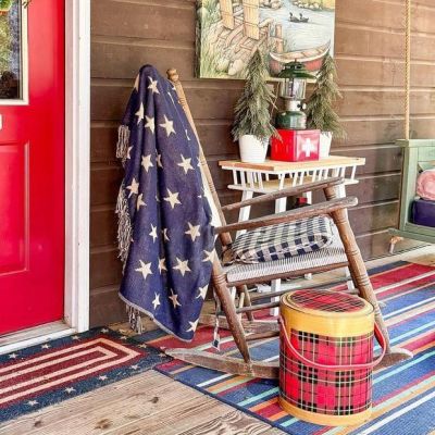 Woven Jacquard Stars Reversible Throw Blanket