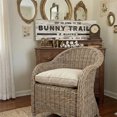 Woven Rattan Curved Arm Chair With Cushion